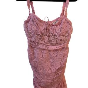 Pink Lace Women's Intimate Dress